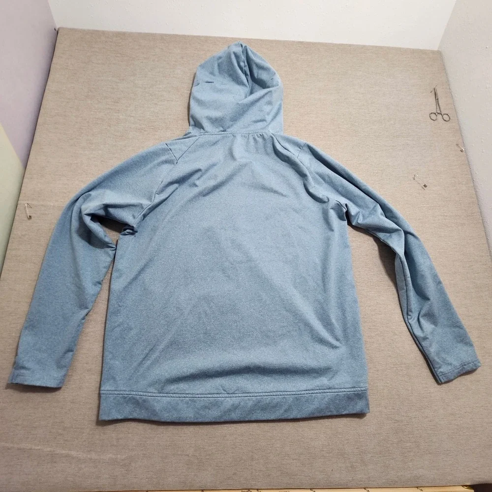 UNRL Scheels Performance Hoodie XL Blue Scuba Neck Pullover Sweatshirt